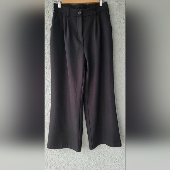 Fanyyzo Pants - Funyyzo Womens Wide Leg Pockets Dress Pants. L 10-12